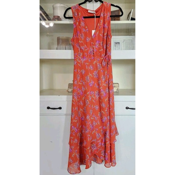 NWT LUSH MAXI Midi Wrap Dress Medium - Picture 1 of 5